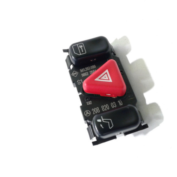 Botão Do Pisca Alerta - Mercedes E430 1999 Vermelho