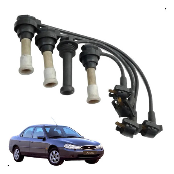 Jogo De Cabo De Vela - Ford Modeo 1997 Preto