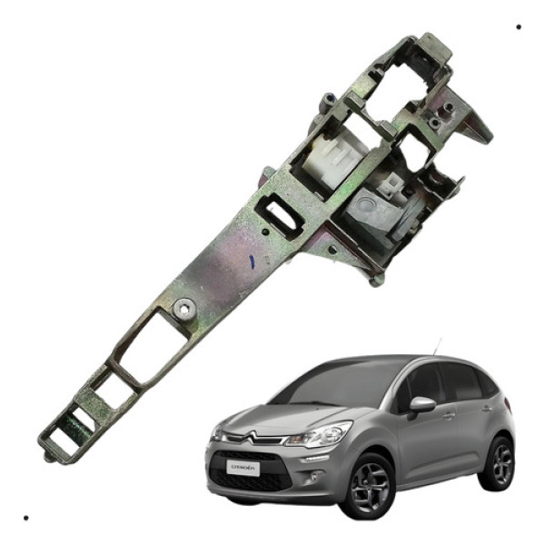 Suporte Da Maçaneta Ext Da Porta Dian Dir Citroën C3 2013 Cinza Dianteira