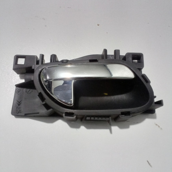 Maçaneta Interna Porta Dian Dir Citroen Sku 66521 C3 2013 Prateado Dianteira