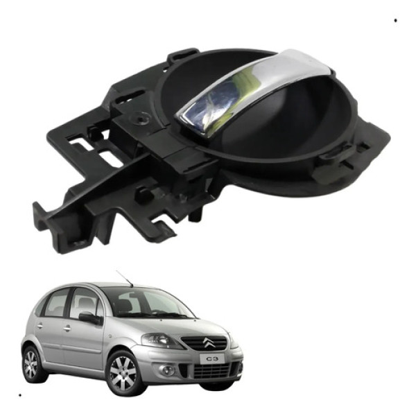 Maçaneta Da Porta Dianteira Esquerda Interna Citroën C3 2012 Dianteira