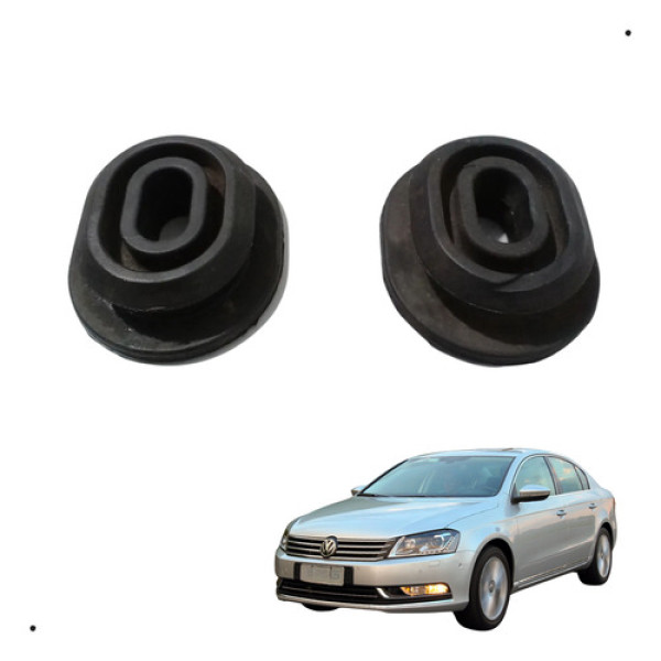 Par De Coxim Inf Do Radiador Volkswagen Passat 2.0 Tsi 2012 Preto