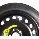 Roda Estepe T 125/80 R17 99m Volvo Xc60 2.0 T5 2017 Preto