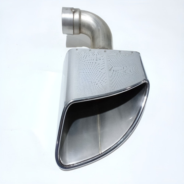 Ponteira Do Escapamento Lado Esquerdo Touareg 2011 Cod 61869 Prateado