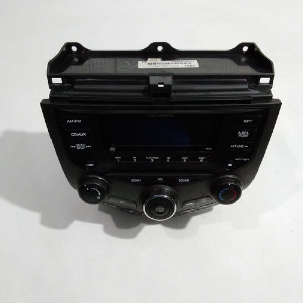 Rádio/controle De Ar Condicionado Accord 2005 Sku 58120